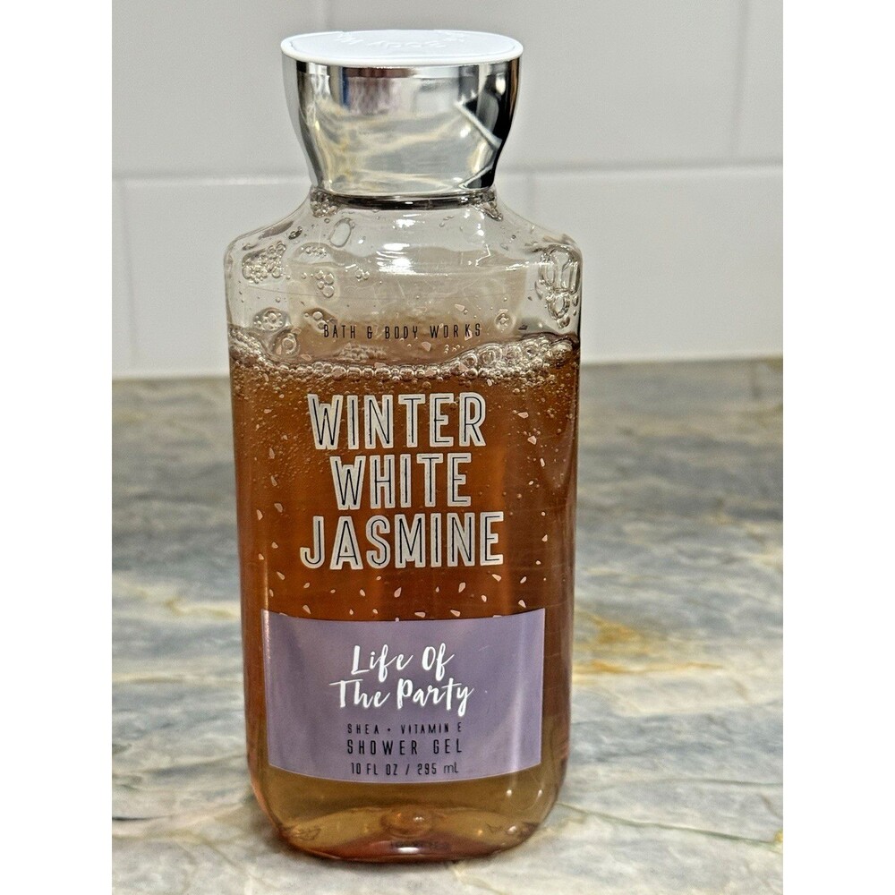 Bath & Body Works Winter White Jasmine Shower Gel w/Shea Body‎ Wash Shower Gel